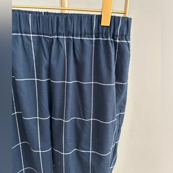 Oak + Fort Windowpane Straight Leg Pants – Size Small - Picture 4 of 7